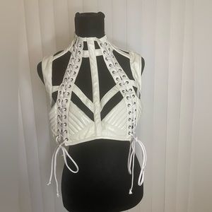 Dolls Kill Harness Bra Top size L